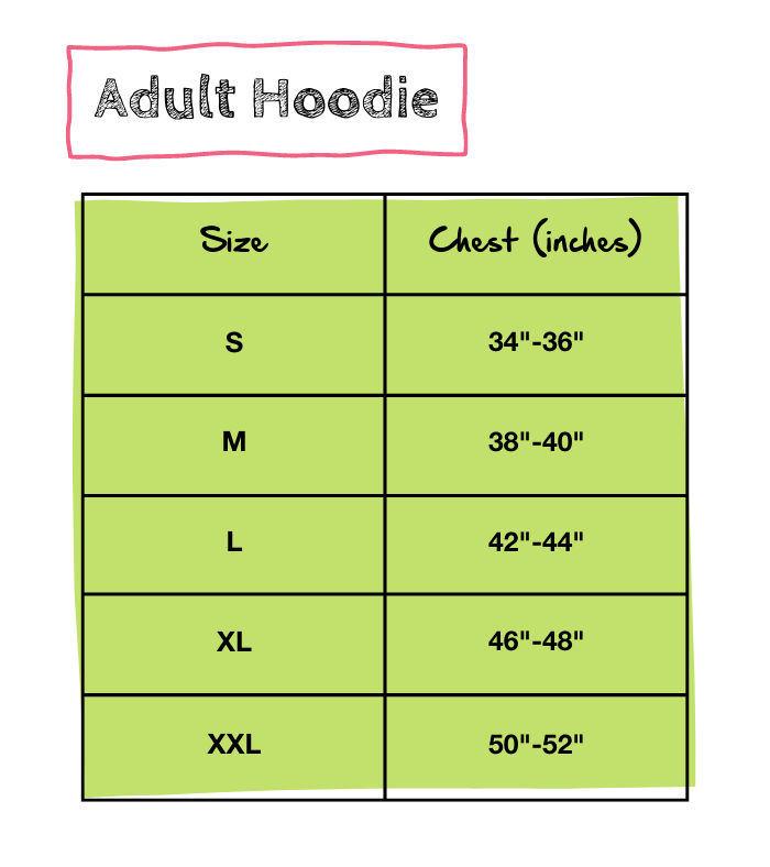 Adult hoodie
