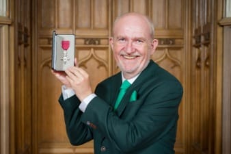 Stephen with MBE