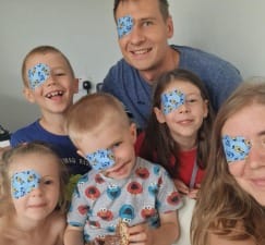 Harvey and family