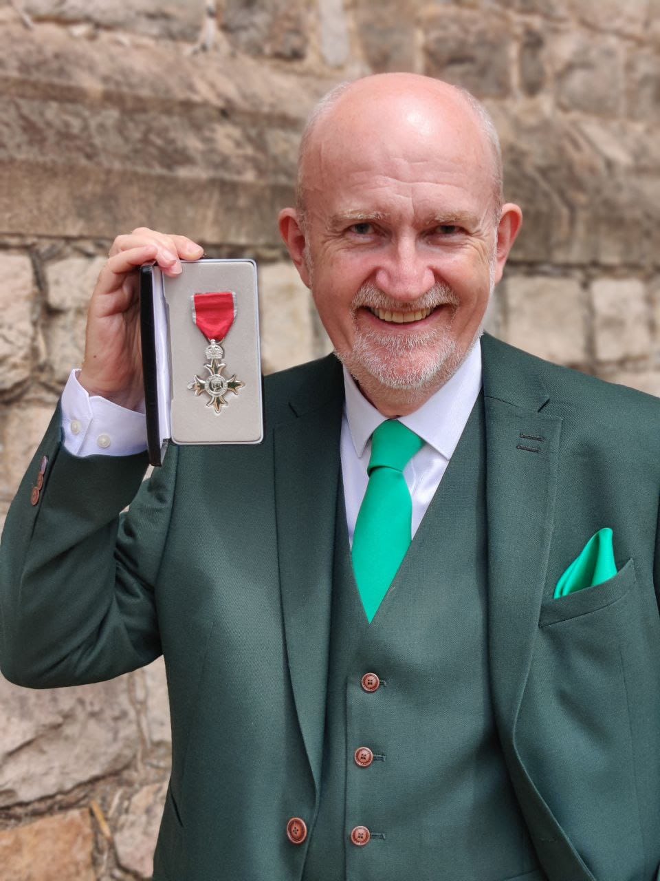 Stephen with MBE