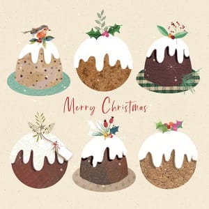 Christmas Puds - Christmas cards
