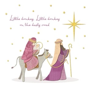 Little Donkey - Christmas cards